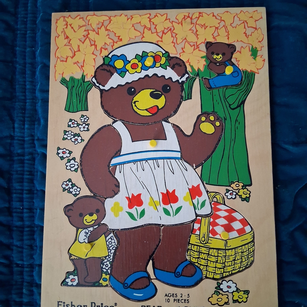 Fisher-Price Bear Puzzle with Floral Dress